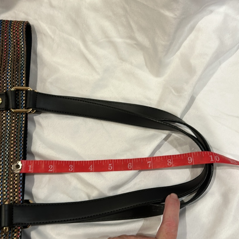 Calvin Klein Nylon purse with multi-colored band. - Picture 8 of 10